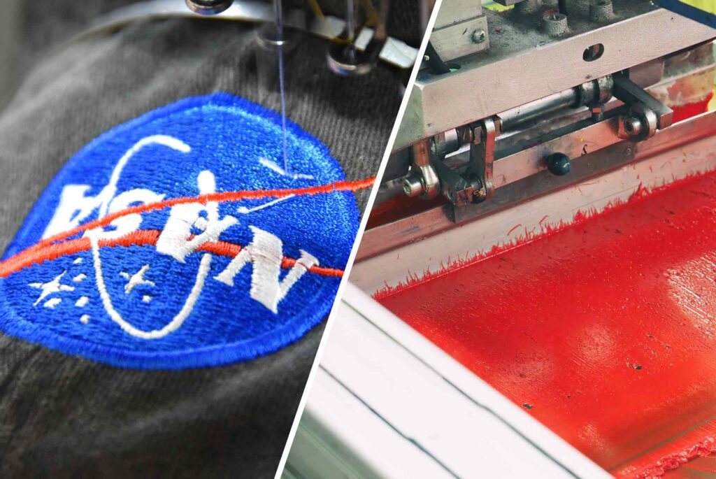 Embroidery vs. Printing