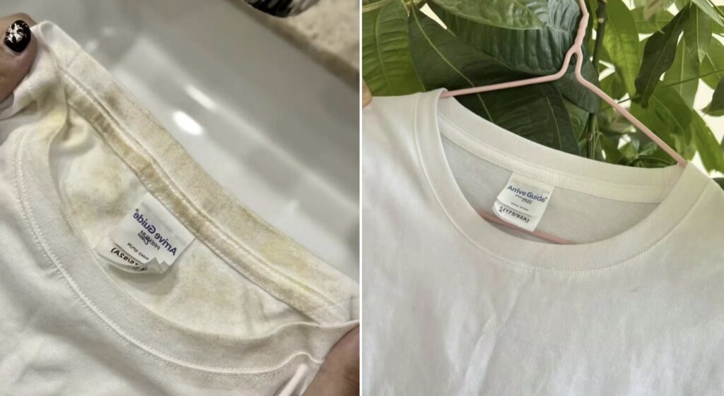 Yellow white t-shirt comparison