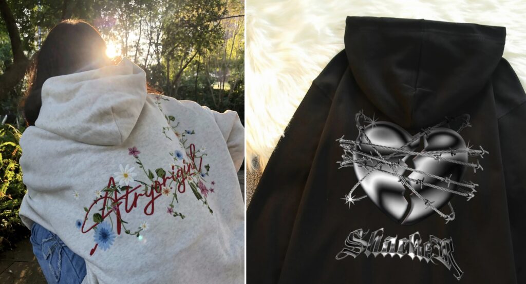flower hoodies