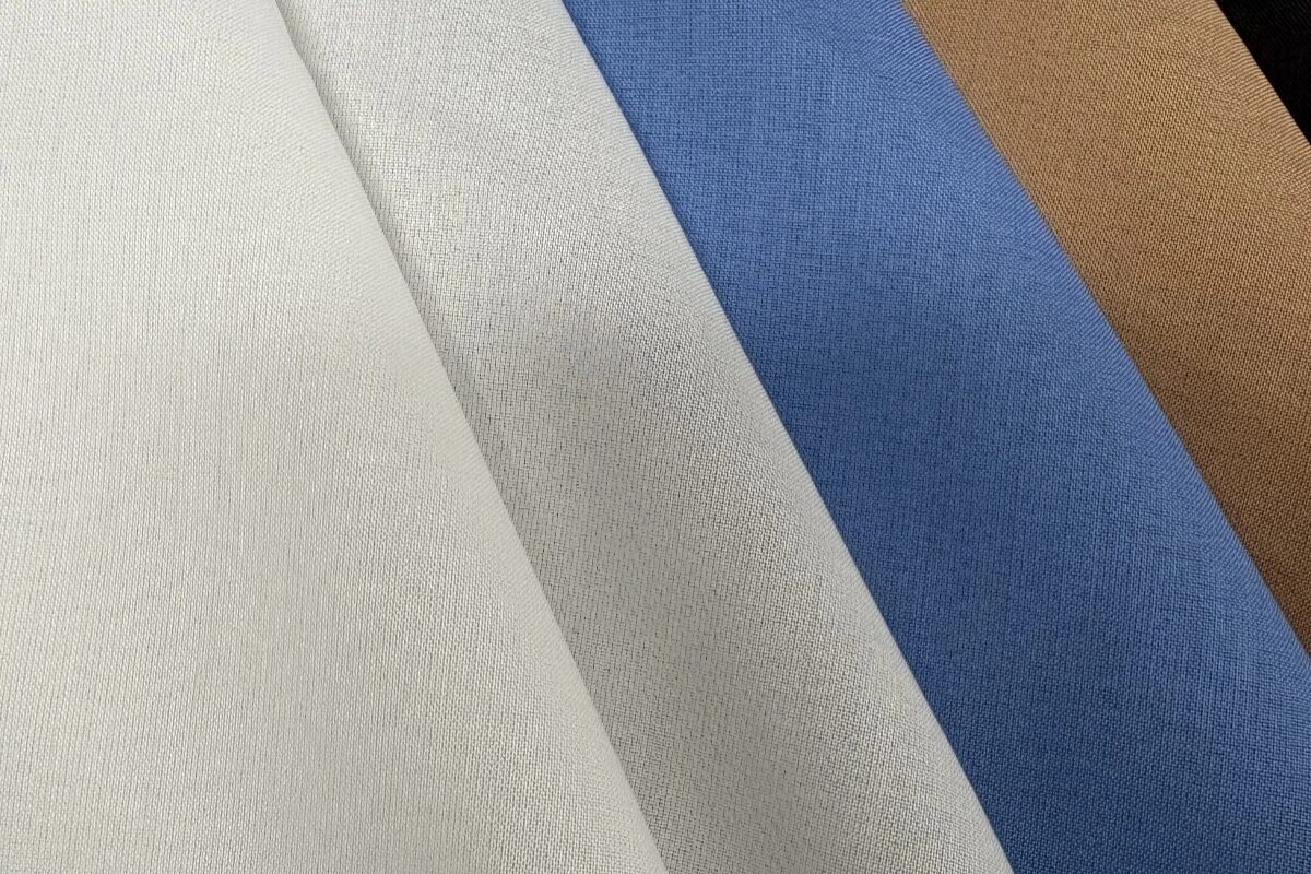 Cotton and polyester fiber blended fabric