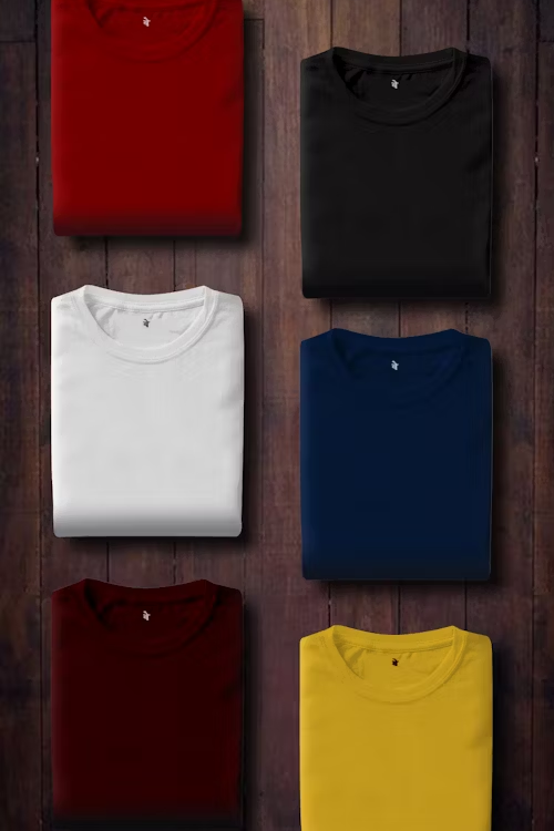 Basic solid color T-shirt