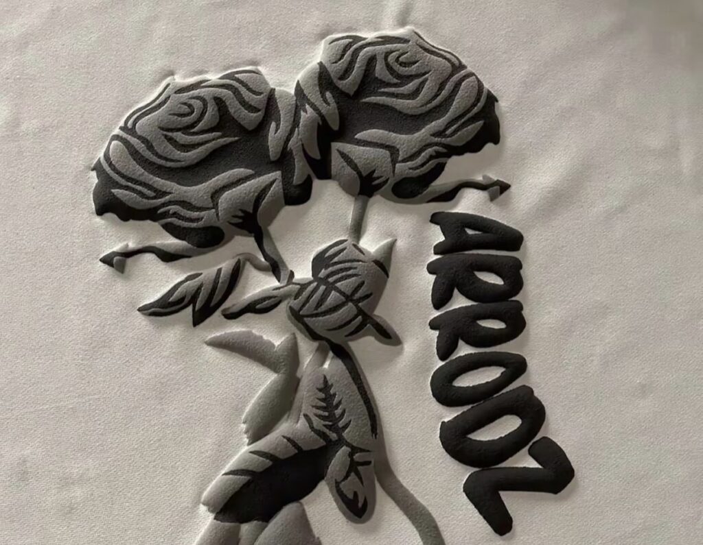 3D Puff Printing t shirt