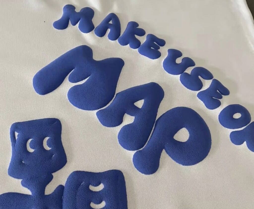 3D Puff Printing t shirt