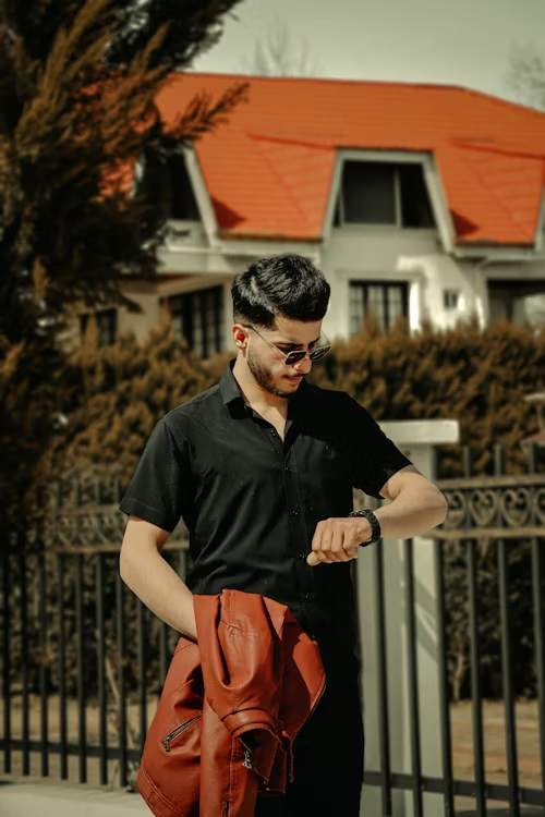 Vintage men's clothing matching pictures