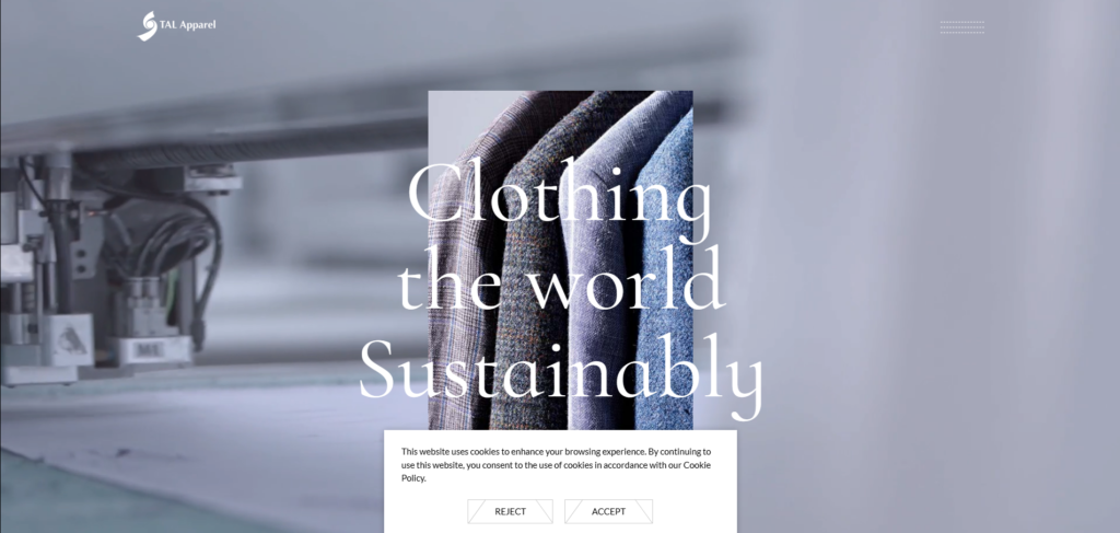 Talapparel homepage
