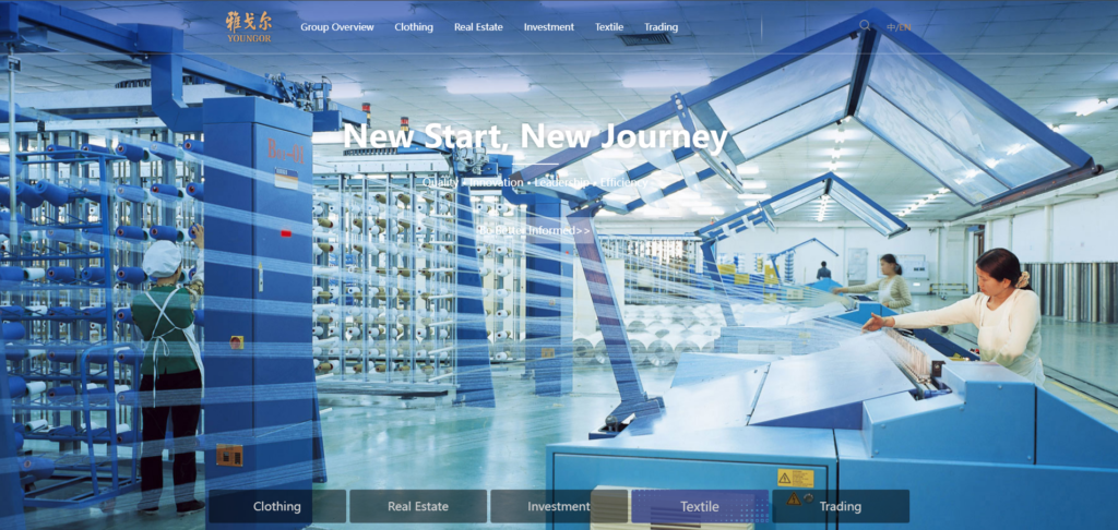 Youngor homepage