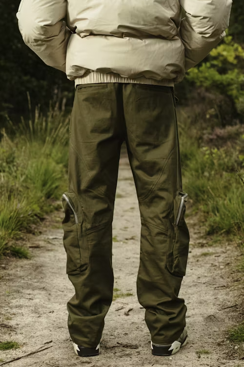 Green work pants