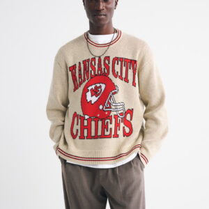 American Football Kansas City Chiefs Beige Knitted Sweater