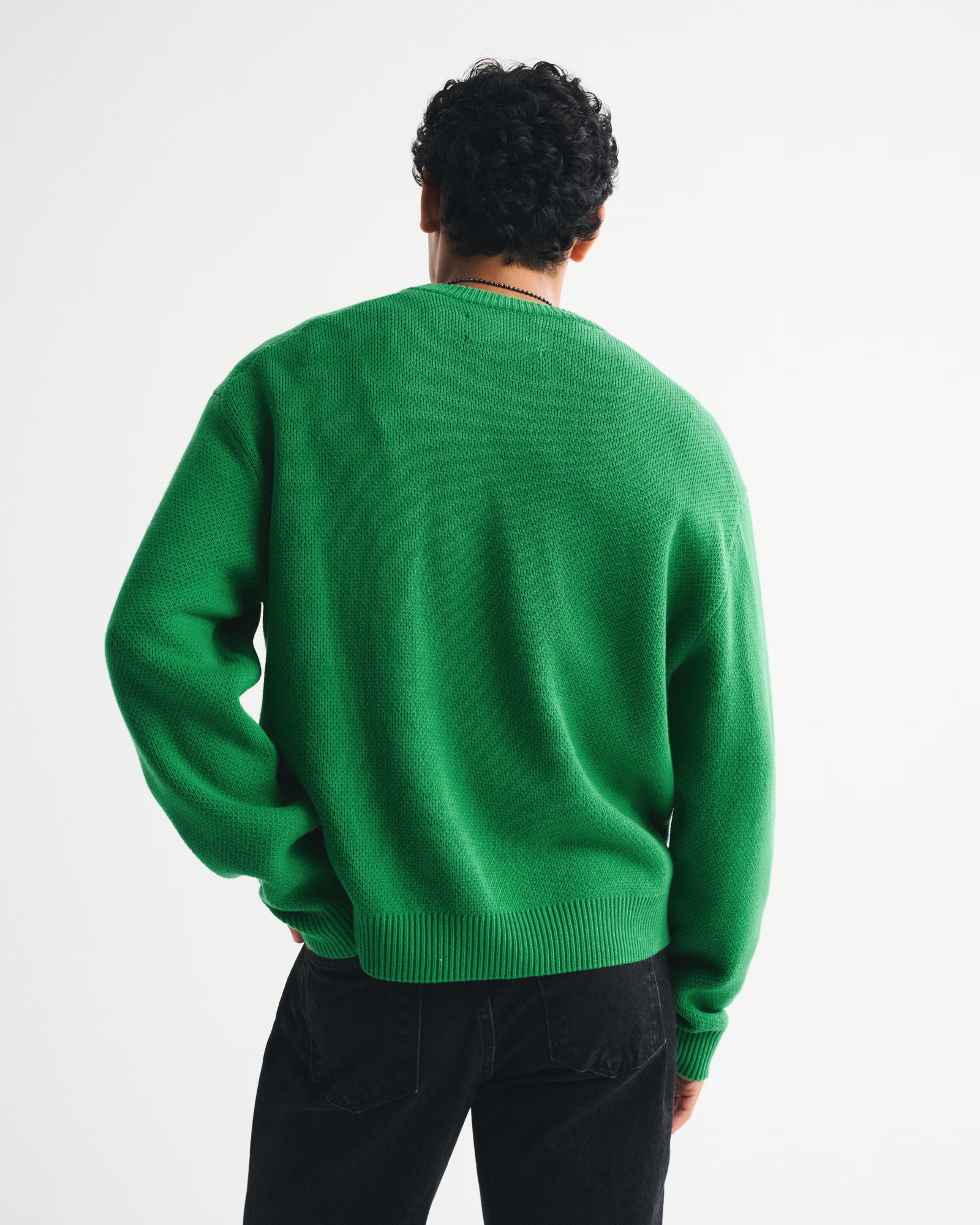 Loose Crew Neck Philadelphia Eagles Themed Trendy Sweater - 图片 4