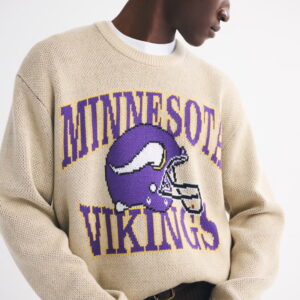 Trendy Minnesota Vikings Themed Knitted Top