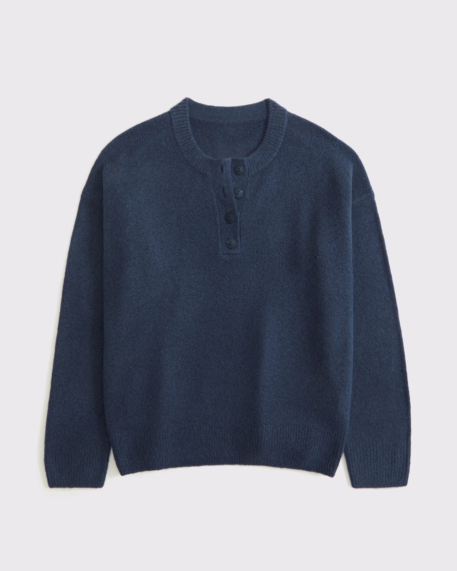 Minimalist Comfortable Solid Color Drop - shoulder Knit Top - 图片 6